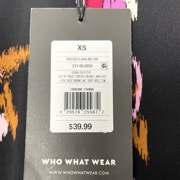 WHO WHAT WEAR | PUFF LONG SLEEVE A-LINE DRESS Sz XS - Picture 6 of 6